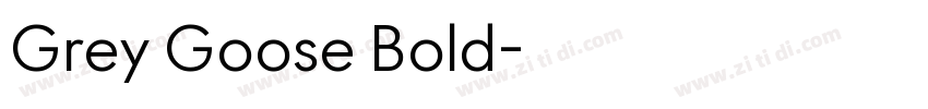 Grey Goose Bold字体转换